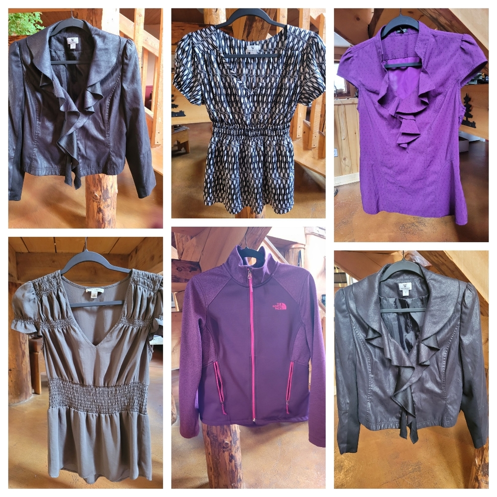 Women's clothes size large and medium.